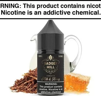 MILK & HONEY BY BADGER HILL RESERVE SALTS 30ML - Vapejuice
