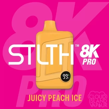 STLTH 8K PRO Disposable Vape – Juicy Peach Ice - Ecigpremium