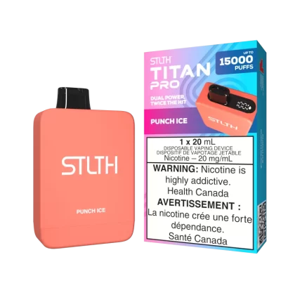 STLTH TITAN PRO - Punch Ice - 20 mg/mL (wholeseller) - Excise ON, 20 mg/mL - ON