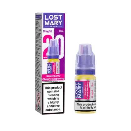Strawberry Cherry Raspberry Nic Salt E-Liquid by Lost Mary - 20mg - High Strength