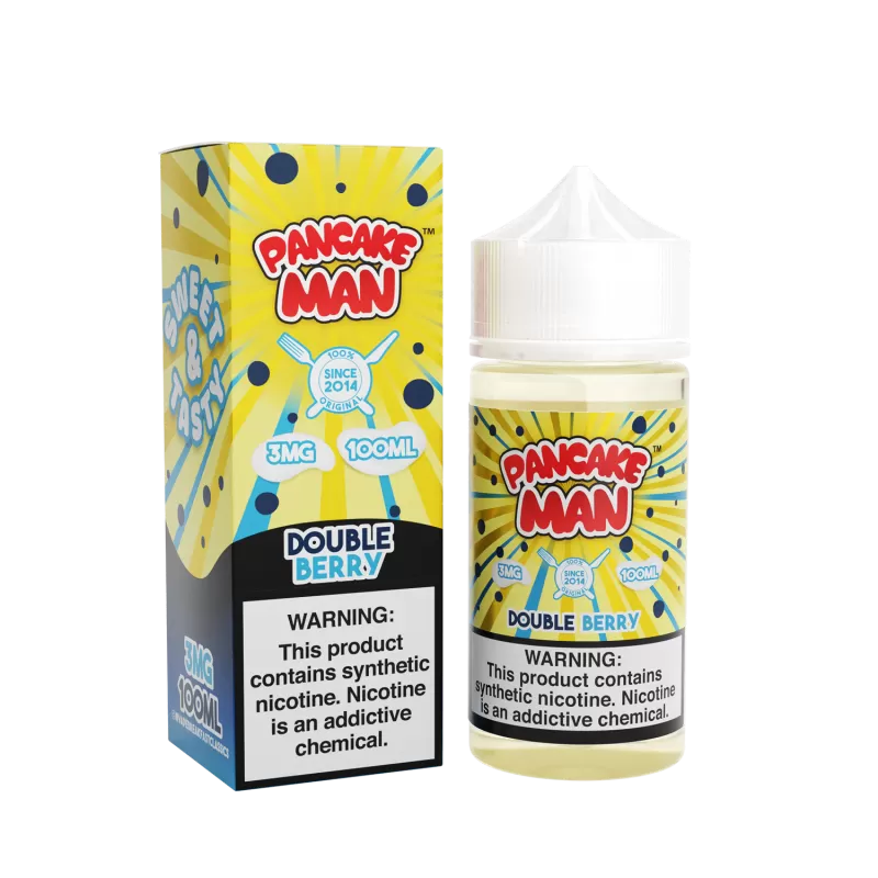 PANCAKE MAN - Double Berry - 100ML E-Liquid - 0MG