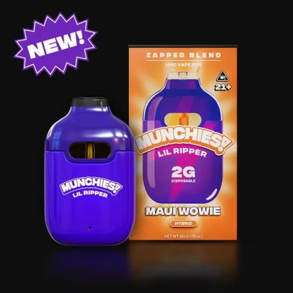 Delta Munchies 2g Lil Ripper Zapped HHC Vape Maui Wowie - flavor#Blue Dream>Maui Wowie>Sour Candy (5170B0)