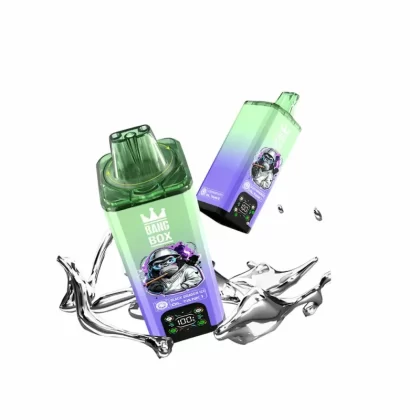 Bang Box 200K Puffs 8 in 1 Flavors Vape - Blueberry Ice & Blueberry Watermelon & Raspberry & Lemon Lime, Watermelon Ice & Watermelon Bubblegum & Cherry Ice & Bubblegum; 3-nicotine, 2-nicotin (2E6C35)