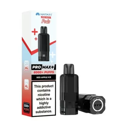 Hayati Pro Max Plus 6000 Prefilled Pod Red Apple Ice - Ejuicewarehouse
