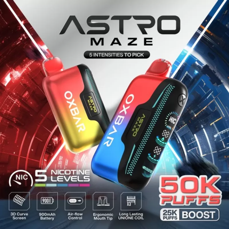 OXBAR Astro Maze 50K - Sexy Strawberry - Vapeciga - Image 3