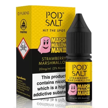 Pod Salt Strawberry Marshmallow Man III – 20mg Salt E-Liquid