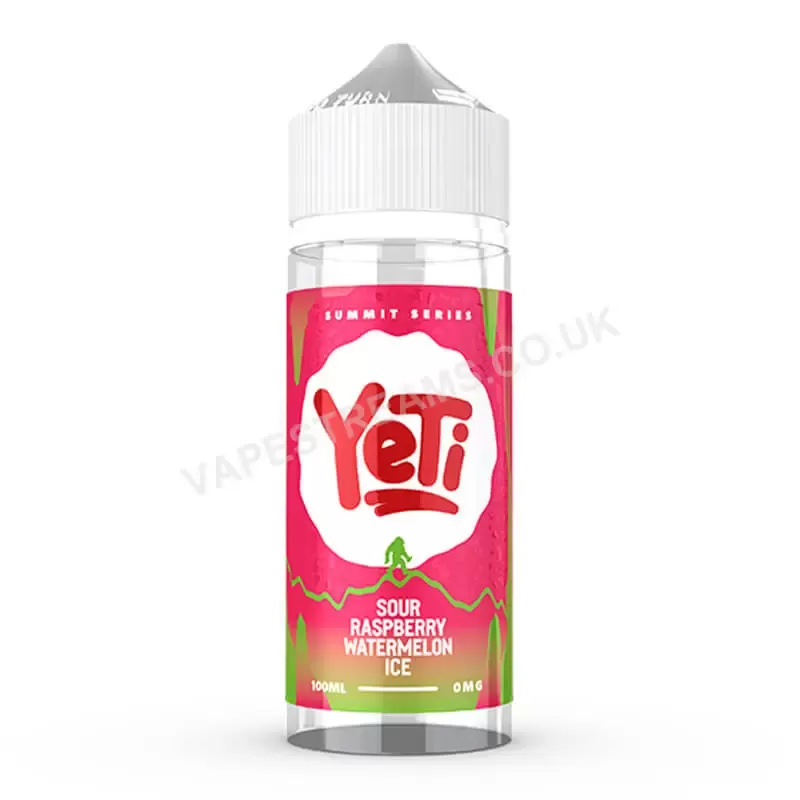 YeTi Summit Series Sour Raspberry Watermelon Ice E-Liquid Shortfill - Vapestreams Co