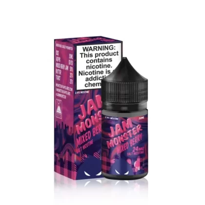 Jam Monster Salt E-Liquid – Mixed Berry – 30ml