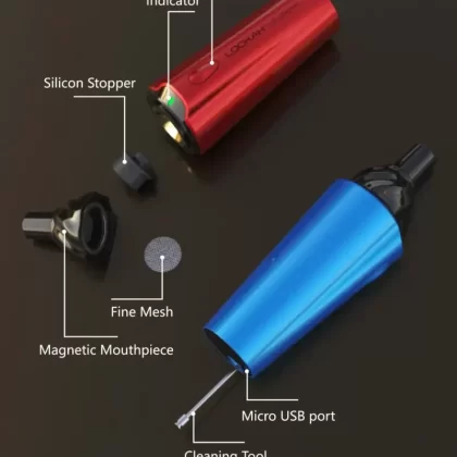 Lookah Ice Cream Dry Herb Vaporizer - Green, Purple