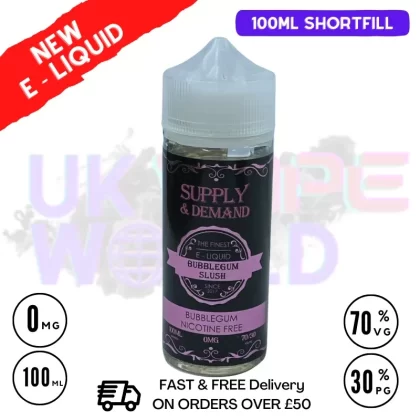 Bubblegum Supply & Demand 100ml Shortfill Eliquid