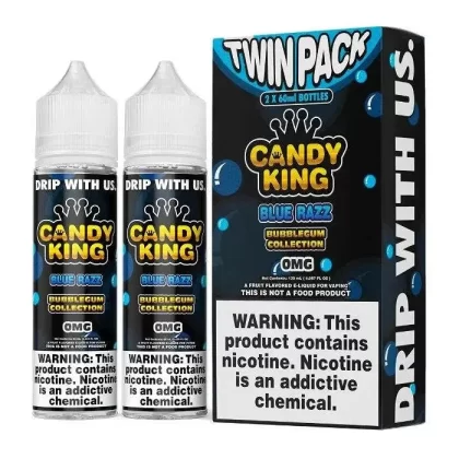 Blue Razz E-Liquid by Candy King Bubblegum - Size#120ml~Nicotine#3MG>6MG