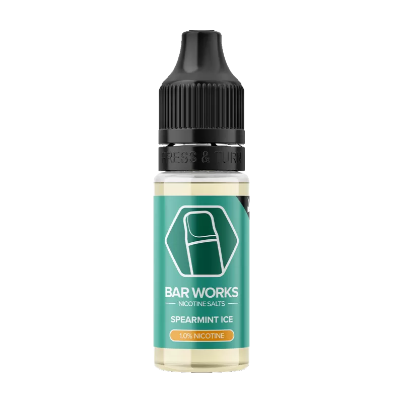 Spearmint Ice Nic Salt by Bar Works - 10ml - Vape Product, Vape Product - Image 2