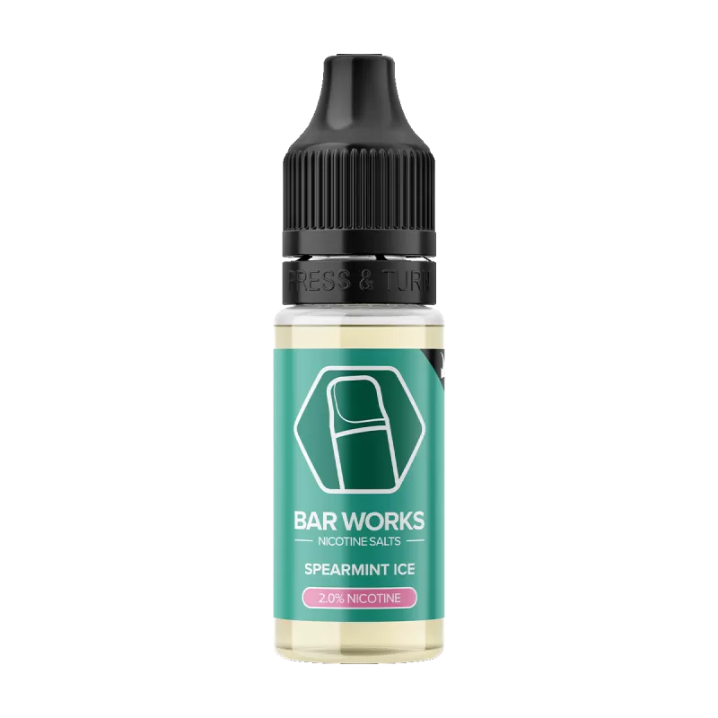 Spearmint Ice Nic Salt by Bar Works - 10ml - Vape Product, Vape Product - Image 3