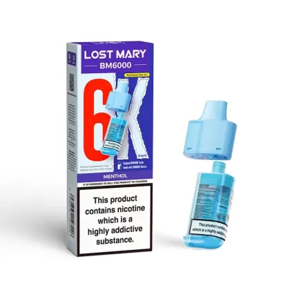 Lost Mary BM6000 Prefilled Pod Menthol - Vape Store