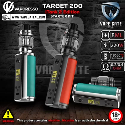 VAPORESSO TARGET 200 iTank 2 Edition STARTER KIT - Jade Green