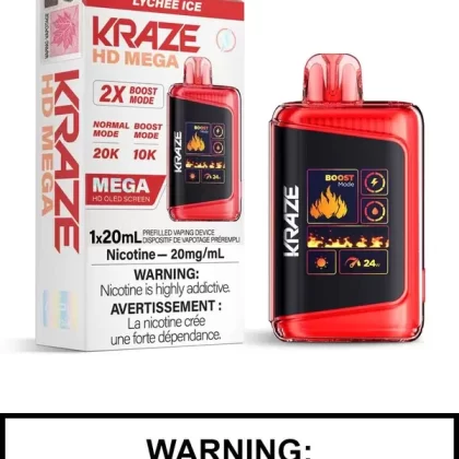 Lychee Ice Kraze HD Mega Disposable Vape