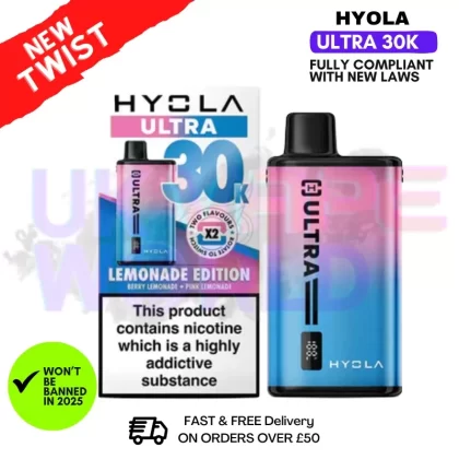 Lemonade Edition Hyola Ultra 30K Puff Prefilled Pod Kit