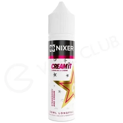 Strawberry & Cream Longfill Concentrate by Nixer x Cream It