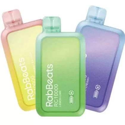 RabBeats RC10000 Vape - Single Pack; Blue Razz Ice (SUNIT Edition), Blueberry Cloudz (DINMOL Edition); Vape Product