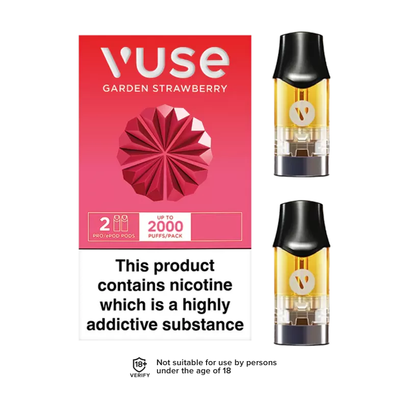 Vuse Pro Pods vPro Garden Strawberry - 12mg - 12mg - Vape Product