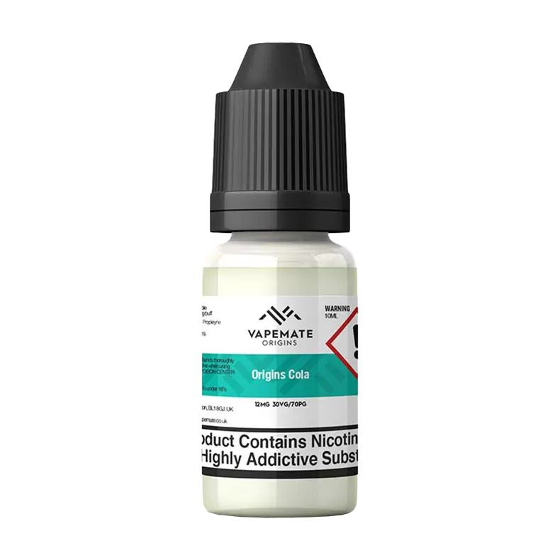 Vapemate Origins Cola 10ml - 12mg (Discontinued) - Ecigwizard