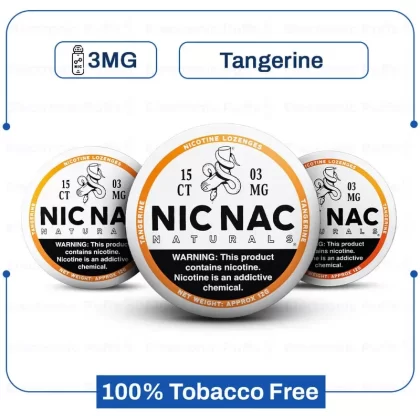 Buy Nic Nac Tangerine 3mg Nicotine Pouch Online | Nic Nac - Ejuicewarehouse