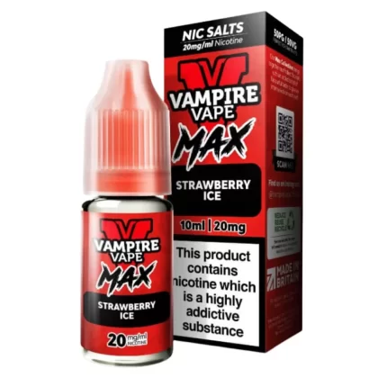 Strawberry Ice VV Max Nic Salt E-Liquid by Vampire Vape (10ml) - 10mg