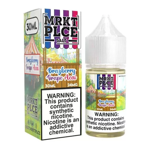 MRKTPLCE Brazberry Grape Acai Salt Nic 30ml E-Juice