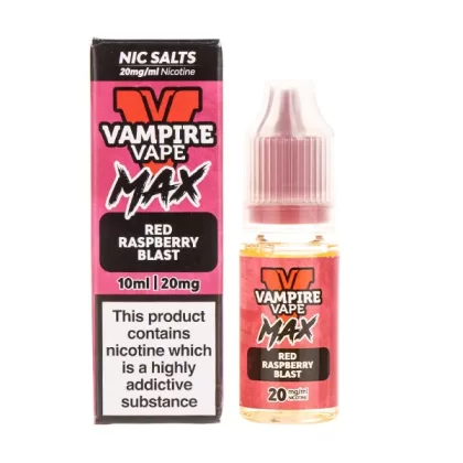 Red Raspberry Blast Nic Salt E-Liquid by Vampire Vape Max - 20mg