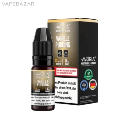 Avoria Nikotinsalz Liquid – Vanillepudding - 20mg/ml, 10mg/ml
