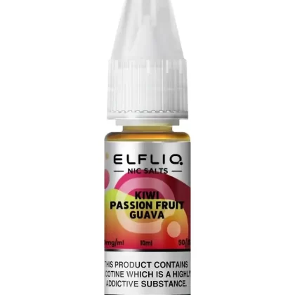 Elf Bar Elfliq Kiwi Passion Fruit Guava Nic Salt Vape Juice - Strength 10mg