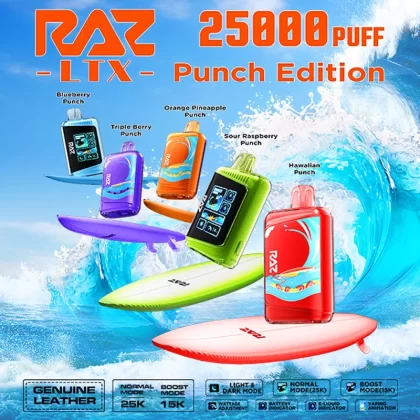 RAZ LTX “Punch Edition" 25K Puff Disposable Device – 25000 Puffs - Orange Pineapple Punch