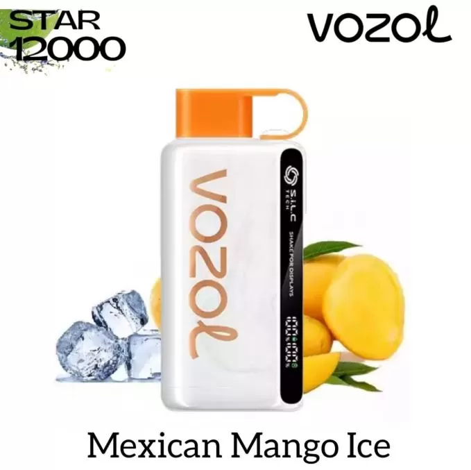 Vozol Star 12K Rechargeable Disposable Vape (12,000 Puffs) - Peach Ice / 50 mg - Image 2