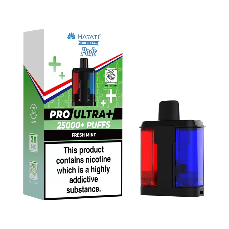 Fresh Mint Hayati Pro Ultra Plus Refill Pack - 10mg - Vape Product (88C279)