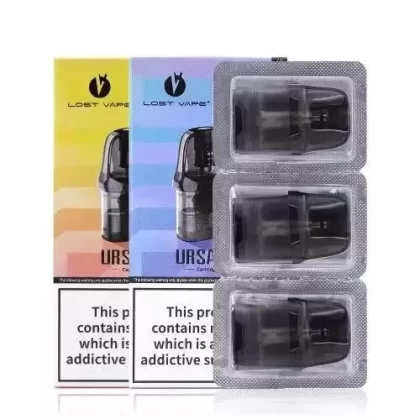 Lost Vape Ursa V2 Replacement Pod Cartridges 0.6Ω/0.8Ω(Pack of 3) - OHM#Ursa V2 0.6 ohm pods x 3>Ursa V2 0.8 ohm pods x 3