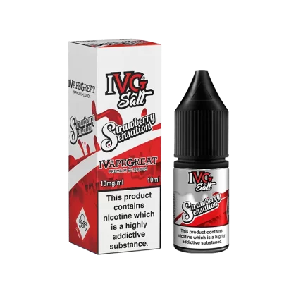 Strawberry Sensation IVG Nic Salt e Liquid 10ml – TPD - Vapestorm Co