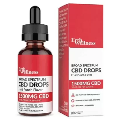 Erth Wellness CBD Oil Tincture Broad Spectrum