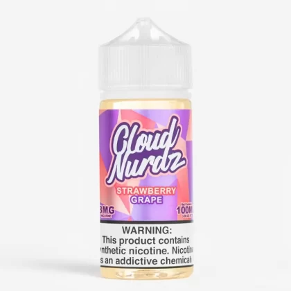 Cloud Nurdz – Strawberry Grape 100mL e-juice 70% VG - Vape Product, Vape Product