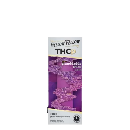 Mellow Fellow THCp 0.5g Disposable Vape – Granddaddy Purp (Indica)