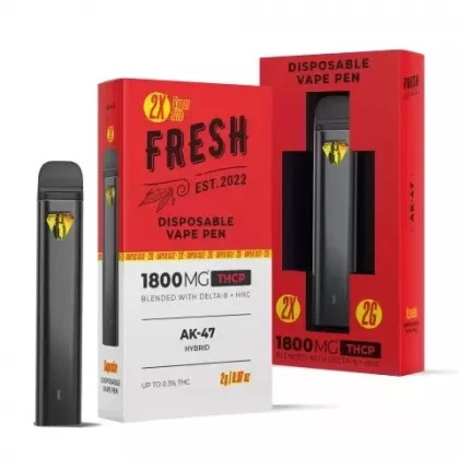 1800mg THCP, D8, HHC Vape Pen – AK-47 – Hybrid – 2ml – Fresh