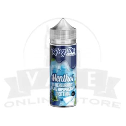 Blackcurrant Blue Raspberry Menthol Kingston Menthol 100 ML E-Liquid Shortfills