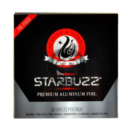 StarBuzz Aluminum Hookah Foil Pre-poked Pack of 50