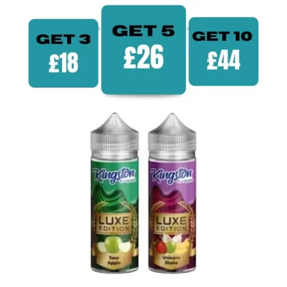Kingston Luxe Edition 100ML E-Liquid Shortfill - Cotton Candy / No