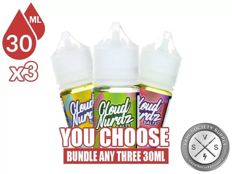 Cloud Nurdz Salts Bundle 3x30ml (90ml)