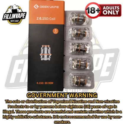 Geekvape Z-series coil for Z-Subohm tank - 5pcs/pack / 0.4ohm (50-60w)