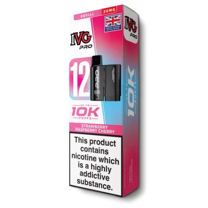 Strawberry Raspberry Cherry Pro 12 Refill Pod by IVG - Ecigarettedirect Co