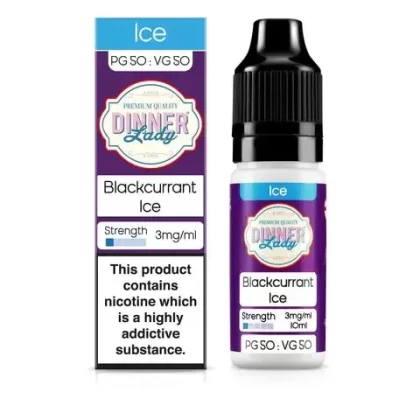 Dinner Lady 50/50 10ml Vape Juice - Flavour#Blackcurrant Ice>Bubblegum>Cafe Tobacco>Caramel Tobacco>Cola Ice>Lemon Sherbets>Lemon Tart>Mango Ice>Smooth Tobacco>Strawberry Ice>Strawberry Maca