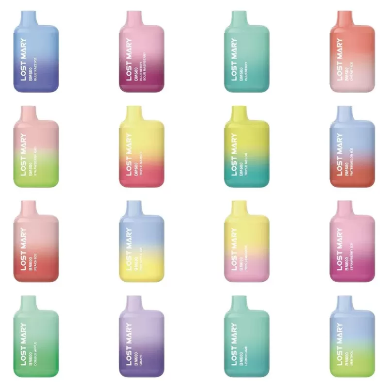Lost Mary BM600 Prefilled Pod Kit - Box of 10 - Strawberry Kiwi