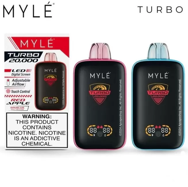 Myle Turbo Rechargeable Disposable Vape (20,000 Puffs) - Casa Bananas / 50 mg - Image 2