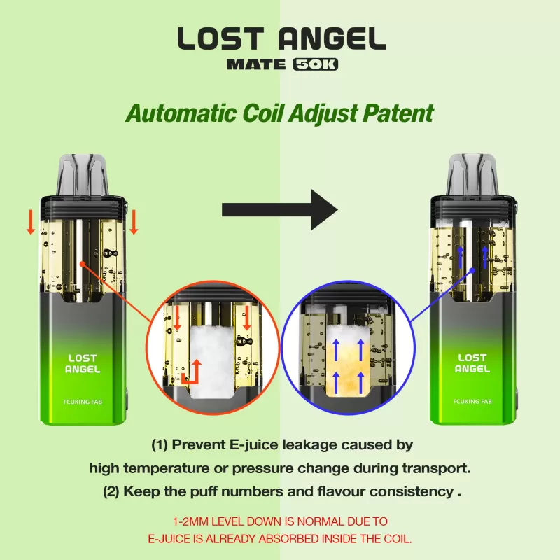 Lost Angel MATE 50K Disposable Device KIT – 50000 Puffs - Strawberry Banana - Image 2